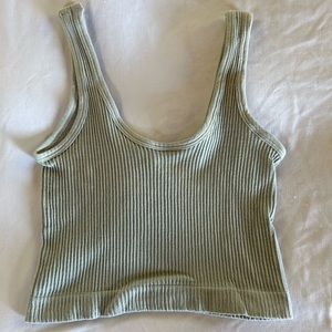 Out From Under for Urban Outfitters green crop top